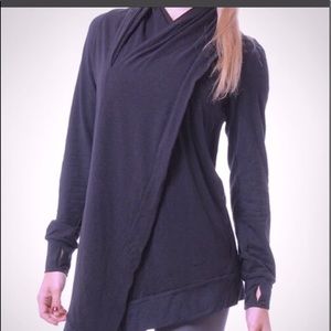 Black Nike dri fit cardigan wrap